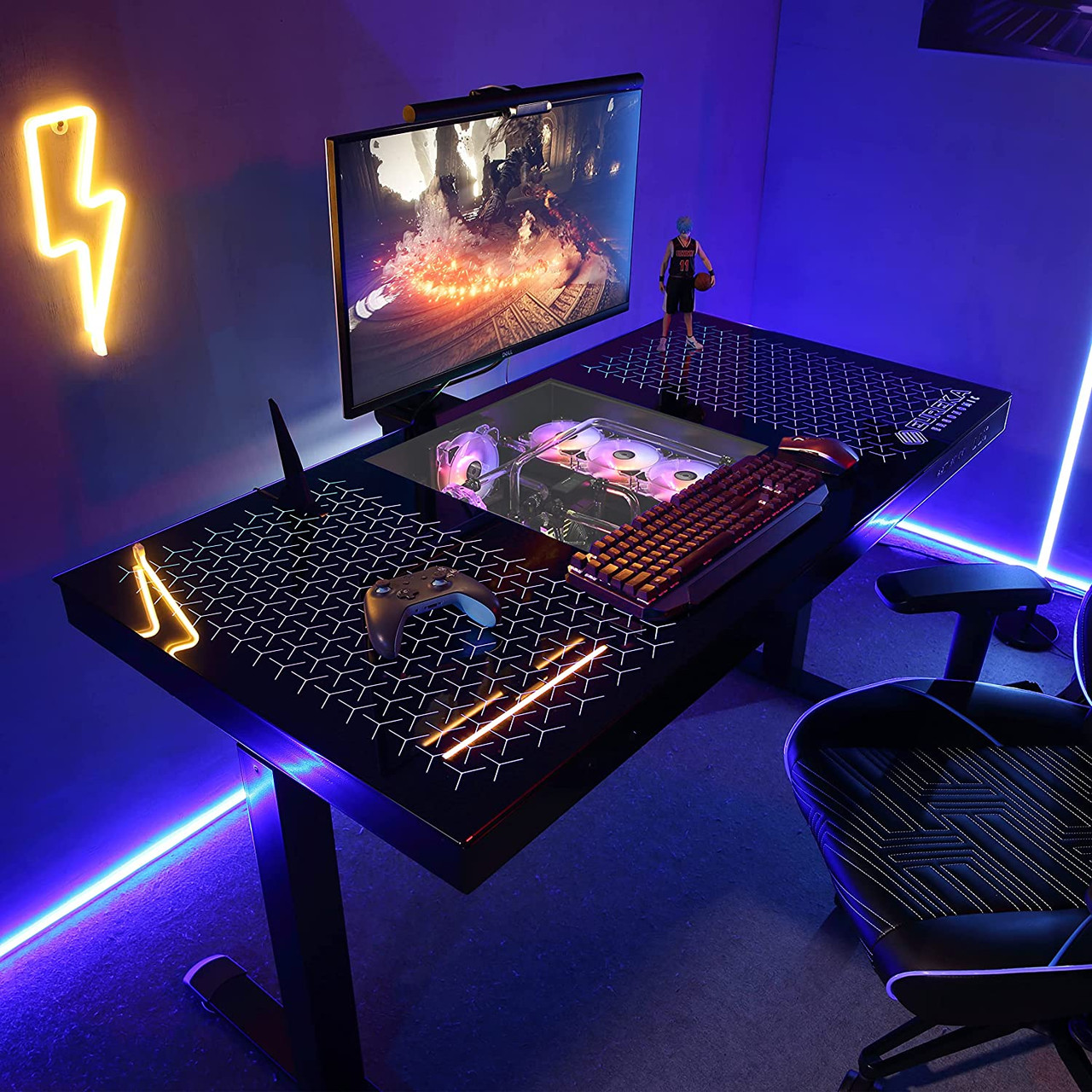 gaming glass desks