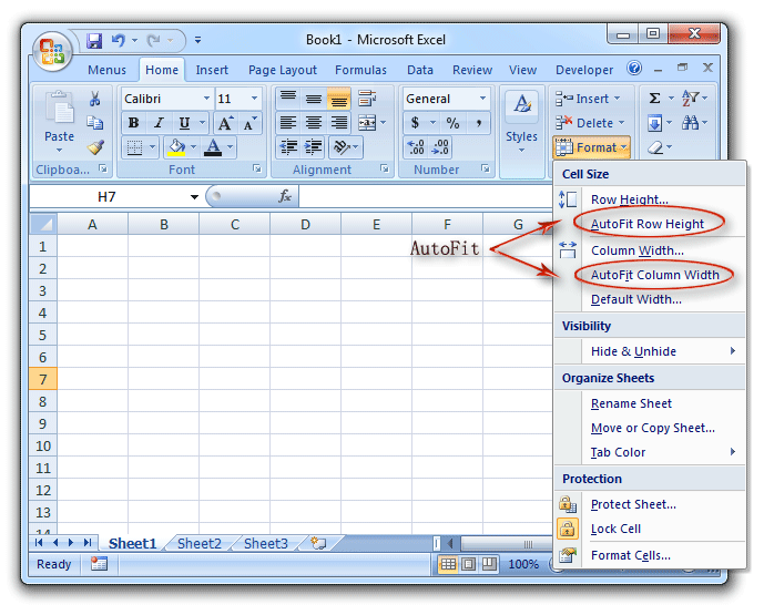AutoFit Excel?