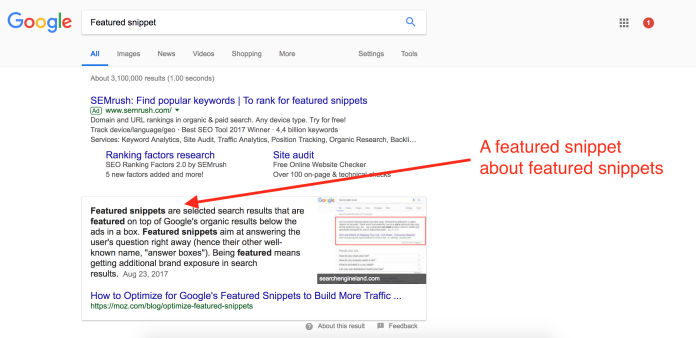 Google Featured Snippet