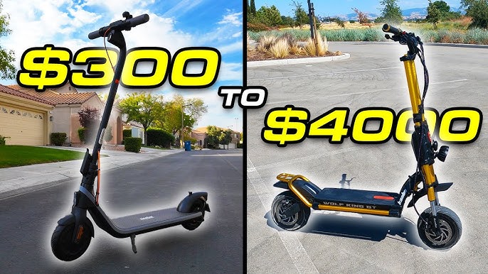 Full view of Prodigy electric scooter with stylish design and wide footrest